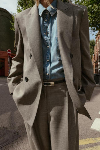 casual non-stretch suit collar with shoulder pads blazers