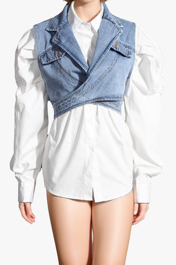 casual non-stretch lapel two-piece set blouses
