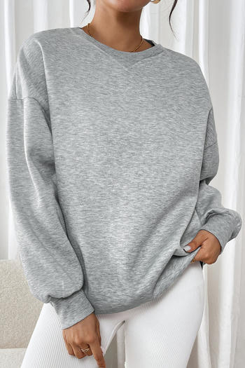 casual comfortable slight stretch loose all-match sweatshirt
