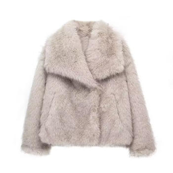 casual new non-stretchy thickened and warm fur size run small #2