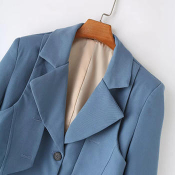 Casual non-stretch 4colors solid color suit collar blazers(size run small)