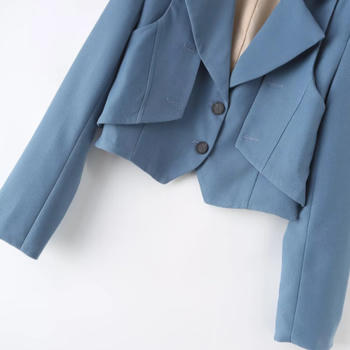 Casual non-stretch 4colors solid color suit collar blazers(size run small)