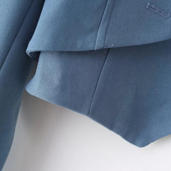 Casual non-stretch 4colors solid color suit collar blazers(size run small)