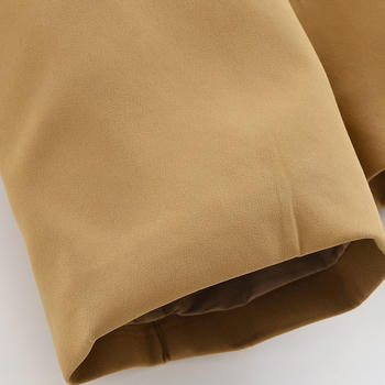 Casual non-stretch solid color lapel drawstring jacket