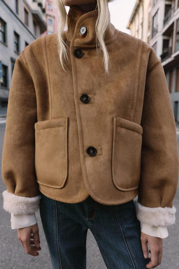 casual non-stretch button reversible jacket