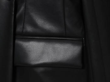 Casual non-stretch pu solid color lapel loose jacket