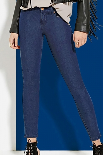 s-3xl plus size autumn new stylish high-waist slight stretch slim denim casual jeans