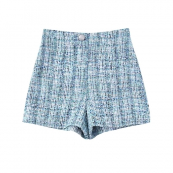 xs-l autumn new stylish inelastic weaving button casual shorts