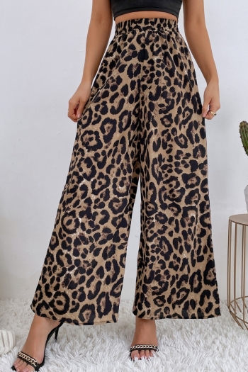 non-stretch chiffon 4 colors loose casual all-match wide leg pants
