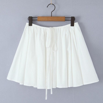 casual non-stretch solid zip-up lined high waist mini skirt size run small