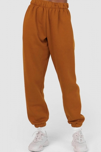 casual plus size slight stretch velvet 3 colors all-match sweatpants
