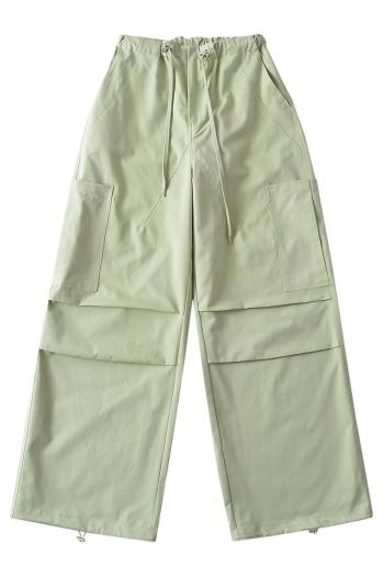 casual slight stretch 5 colors drawstring cargo pants(size run small)