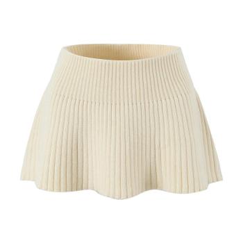 sexy slight stretch knitted two colors all-match mini skirt(size run small)