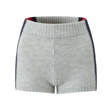 stylish slight stretch color-block knitted all-match hot shorts(size run small)
