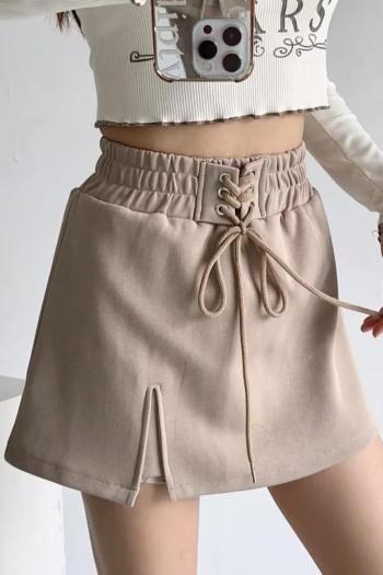 stylish slight stretch 3 colors all-match mini skirt with lined(size run small)