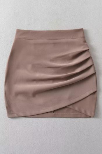 xs-l sexy slight stretch all-match mini skirt with lined(size run small)