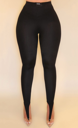 high quality sexy slight stretch letter fixed printing stirrup leggings