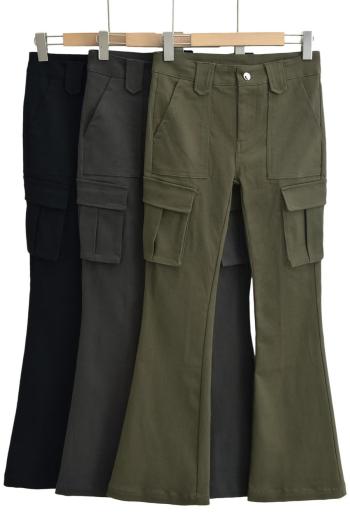 casual slight stretch 3 colors all-match cargo pants(size run small)