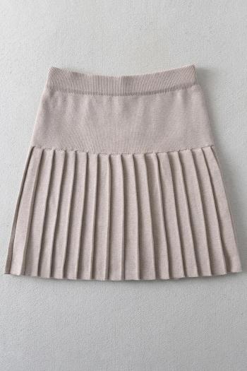 sexy slight stretch slim knitted pleated mini skirt(size run small)