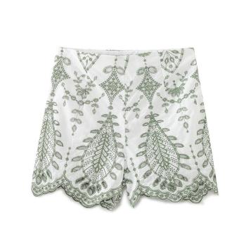 xs-l stylish non-stretch embroidered shorts(size run small)