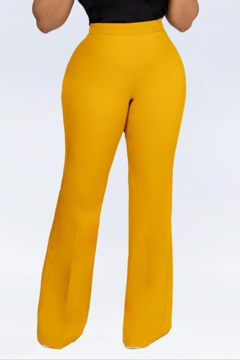 stylish plus size slight stretch 3 colors high waist straight trouser