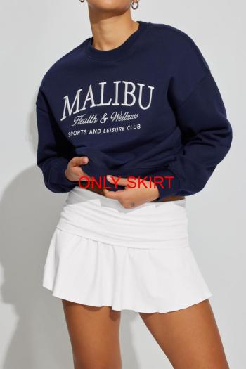 sexy slight stretch solid color low waist with lined mini skirt (only skirt)