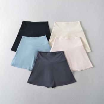 stylish slight stretch 5 colors with lined mini skirt(size run small)