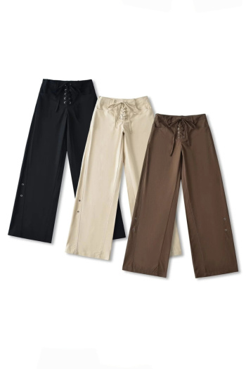 casual non-stretch 3 colors wide-leg all-match cargo pants(size run small)
