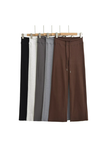 stylish slight stretch 5 colors high waist drawstring sweatpants(size run small)