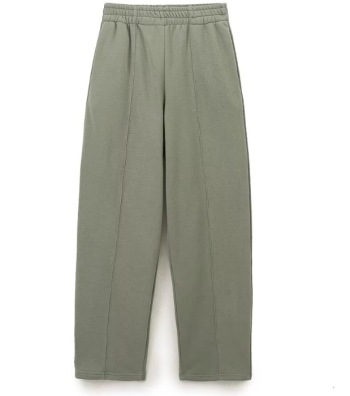 new casual slight stretch 3-color high-waist loose pants