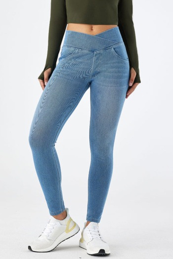 casual high stretch solid high waist hip lift tight fit jeans size run small