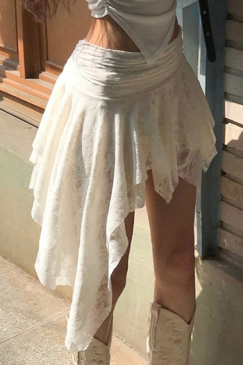 sexy slight stretch high-waist solid color midi skirt
