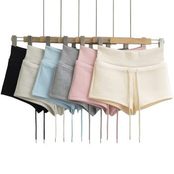 casual slight stretch 6 colors drawstring shorts(size run small)