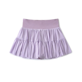 casual stretch 6-colors pleated mesh mini skirt with lining size run small
