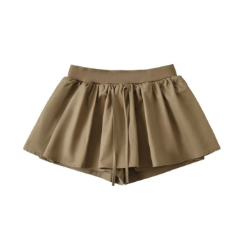 casual non-stretch 3-colors high waist mini skirt with lining size run small