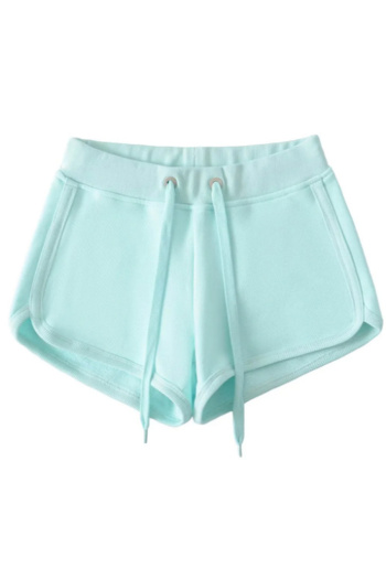 casual slight stretch solid color 7 colors drawstring shorts size run small