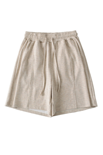 casual slight stretch 4-colors high waist drawstring shorts size run small