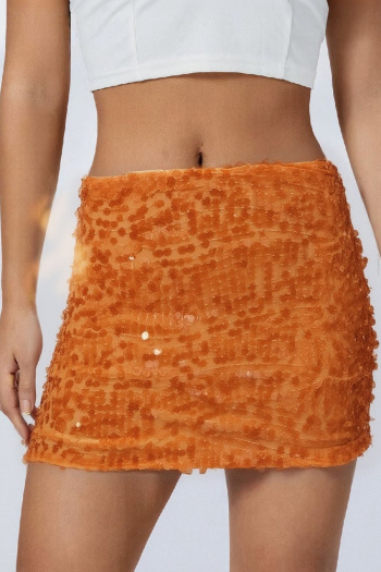 sexy non-stretch 9 colors high-waist mini skirt