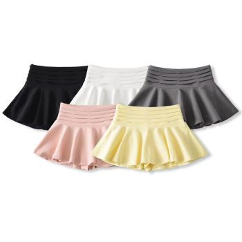 sexy slight stretch zip-up 5 colors high-waist mini skirt(size run small)