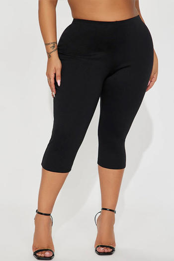 sexy slight stretch solid color high-waist slim shorts
