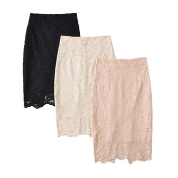 casual slight stretch 3 colors high-waist midi skirt(size run small)