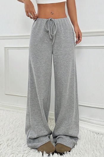 casual plus size slight stretch drawstring loose pants