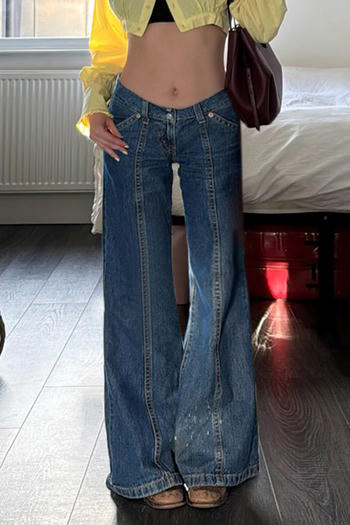casual slight stretch low waist jeans