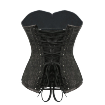 Plus size single breasted back lace-up fit corset