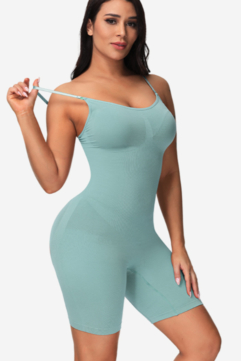 Five colors solid color unpadded sling tight seamless one-piece shapewear