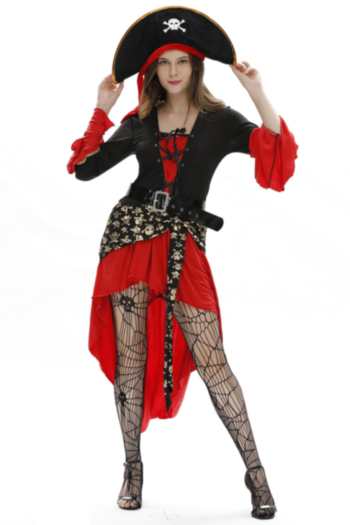 halloween plus-size sexy cosplay female pirate costume(with hat ,belt ,stockings)