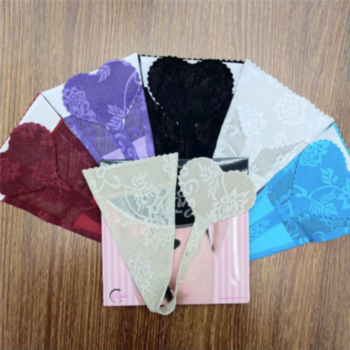 six color heart-shaped sexy lace pasted t pants