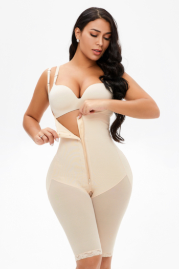 s-6xl plus-size lace stitching mesh breasted zip-up hip lift body shaping corset sexy teddy collections