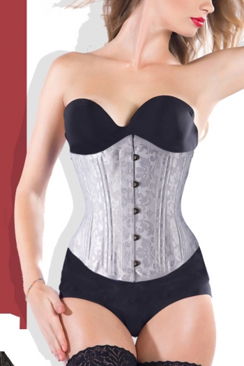 XS-6XL Valentine's day sexy lingerie retro jacquard with bone single breasted bandage tight plus-size inelastic corsets