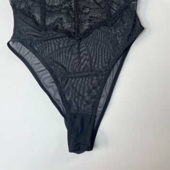 Sexy lingerie new cutout sling lace stitching mesh tight sexy teddy collection